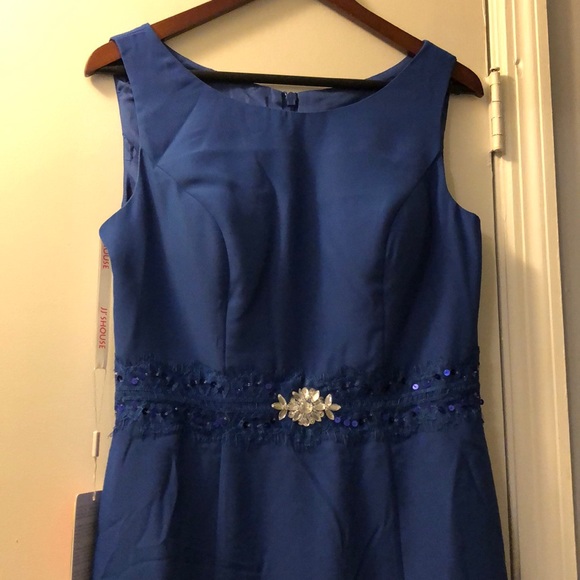 Royal Blue special occasion/wedding dress-size 12 - Picture 2 of 6
